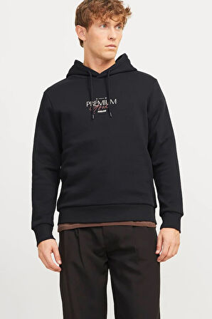 Jack & Jones Jprblaharold Kapüşonlu Erkek Sweat 12271193