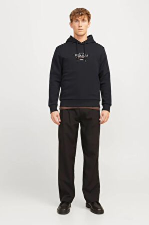 Jack & Jones Jprblaharold Kapüşonlu Erkek Sweat 12271193
