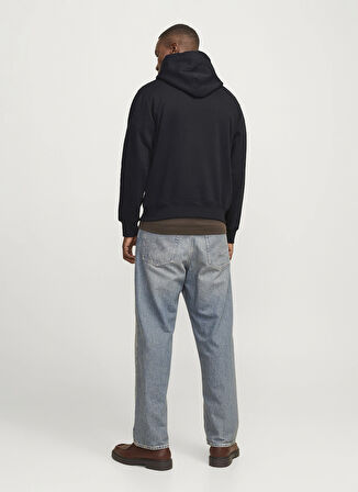 Jack & Jones Kapüşon Yaka Siyah Erkek Sweatshırt 12265823_JORFREDERIKSBERG MARGATE S