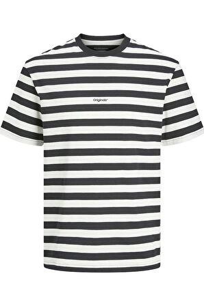 JORVESTERBRO NEWTON STRIPE TEE SS CN SİYAH-BEYAZ
