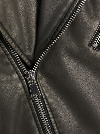 SİYAH ERKEK DERİ CEKET 12267070