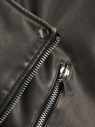 SİYAH ERKEK DERİ CEKET 12267070