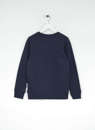 Jack & Jones Koyu Lacivert Erkek Çocuk Baskılı Sweatshirt 12267582