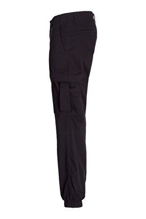 Jack & Jones Erkek Jpstkane Rahat Kalıp Kargo Pantolon 12268261 Siyah