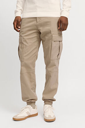 Jack & Jones Erkek Jpstkane Rahat Kalıp Kargo Pantolon 12268261 Bej