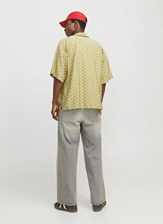 Jack & Jones Geniş Fit Kahve Erkek Gömlek 12271103_JORMARSHALL ISLINGTON AOP