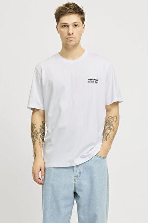 JORVESTERBRO BACK TEE SS CREW NECK P.BEYAZ