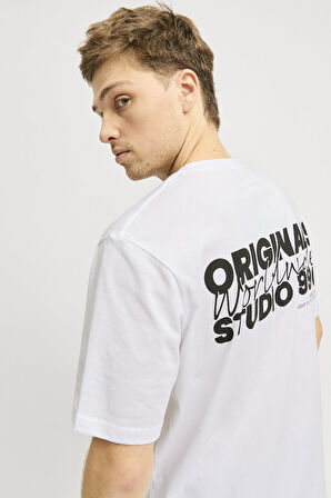 JORVESTERBRO BACK TEE SS CREW NECK P.BEYAZ