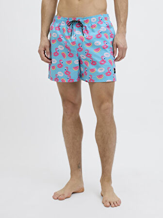 Jack & Jones JPSTMAUI JJSWIM Erkek Desenli Deniz Şortu - Hızlı Kuruyan Kumaş 