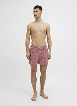 Jack & Jones Kırmızı Erkek Şort Mayo 12272933_JPSTMAUI JJSWIM MINI STRIP