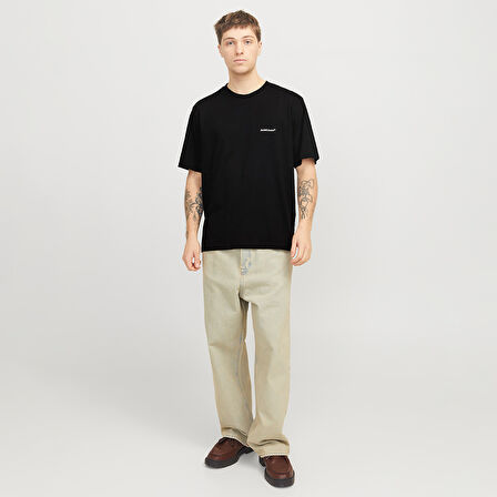 Jack Jones Tişört Split Back Crew Neck