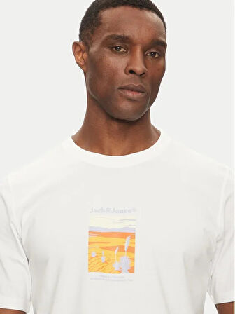 Jack&Jones Jorsplit Graphic Front Tee Erkek T-shirt 12273000