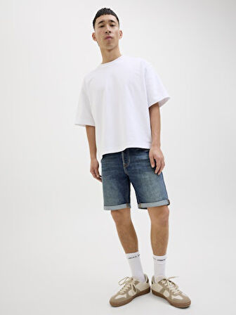 JACK JONES Erkek Blue Denim SHORTS 12269608