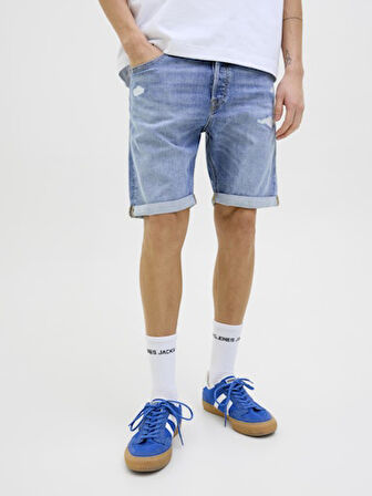 JACK JONES Erkek Blue Denim Shorts 12269612