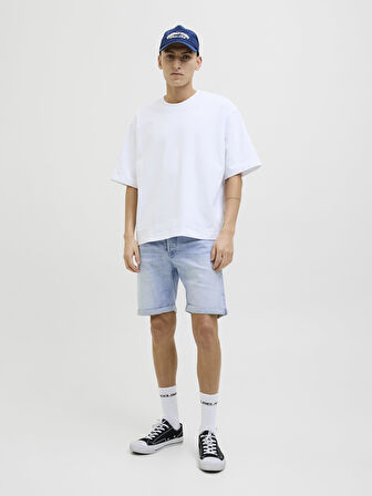 Jack & Jones JJIRICK JJIORIGINAL Erkek Denim Şort - Esnek ve Rahat Kalıp 