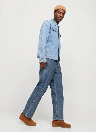 Jack & Jones Normal Bel Bol Kesim Mavi Erkek Denim Pantolon 12269484_JJIALEX JJORIGINAL SQ 060