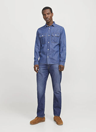 Jack & Jones Yüksek Bel Rahat Erkek Denim Pantolon 12269528_JJICHRIS JJORIGINAL SBD 63