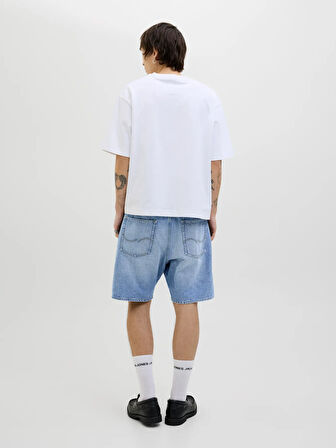 Jack & Jones Erkek Jjıtony Rahat Kesim Mavi Jean Şort - 12269533