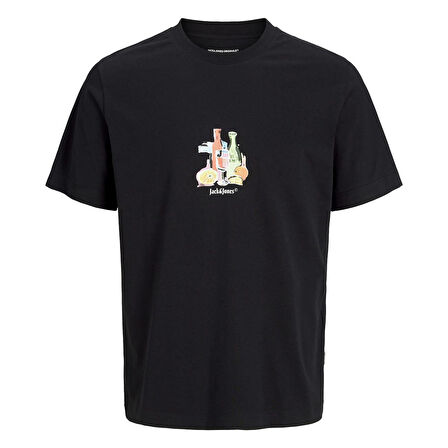 Jack & Jones 12273162 Jorvarenna Tee Ss Crew Neck Siyah