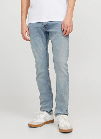 Jack & Jones Düşük Bel Dar Mavi Erkek Denim Pantolon 12269466_JJIGLENN JJORIGINAL CB 774