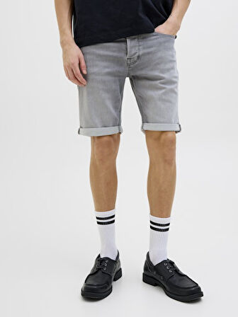 JACK JONES Erkek Grey Denim Şort 12269502