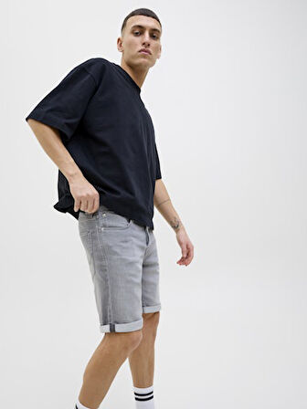 JACK JONES Erkek Grey Denim Şort 12269502