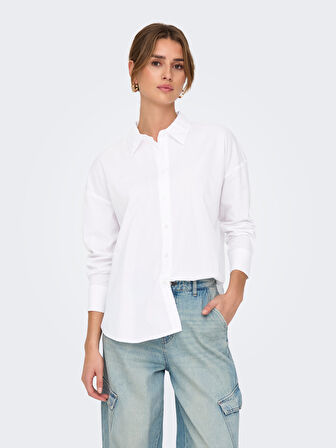 Only Kadın Regular Fit Düşük Omuz Gömlek - 15343842