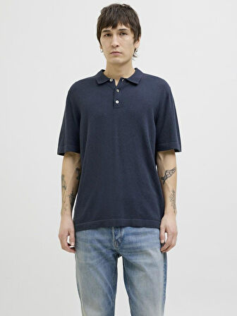 Jack Jones Emıl Knıt Relaxed Relax Fit Tiriko Erkek Polo Yaka Tişört 12268216