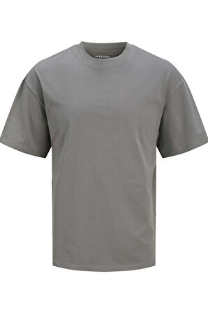 JJEBRADLEY TEE SS O-NECK NOOS GRİ 12249319