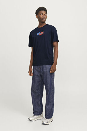 JJECORP GRAPHIC TEE  SS O-NECK NOOS LACİVERT-1