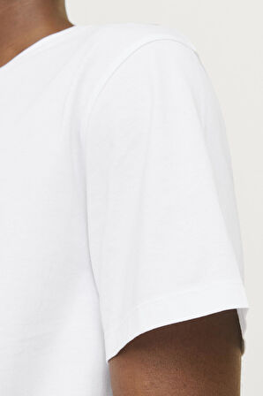 JJECORP GRAPHIC TEE  SS O-NECK NOOS BEYAZ