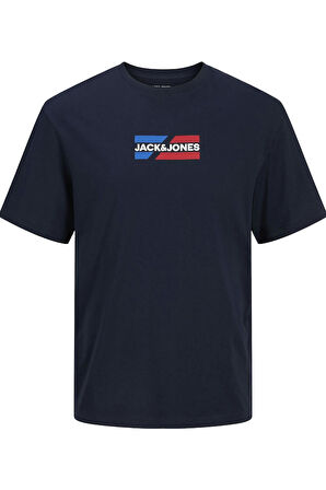 JJECORP GRAPHIC TEE  SS O-NECK NOOS LACİVERT-1