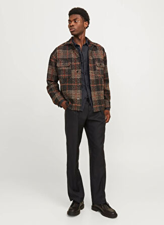 Jack & Jones Comfort Fit Siyah Erkek Gömlek JJETRAVIS SHIRT LS NOOS