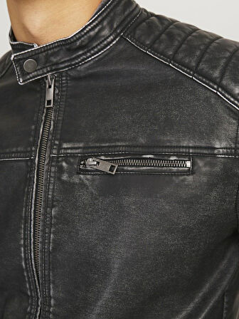 Jack Jones Rocky Washed Pu Suni Deri Erkek Ceket 12273226