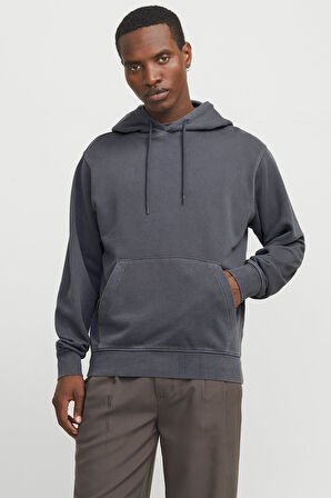 Jack & Jones 12268272 Erkek  Koyu Gri Sweatshirt