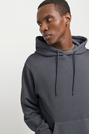 Jack & Jones 12268272 Erkek  Koyu Gri Sweatshirt