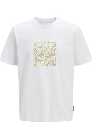 JCOTARMAC CAMO FRONT TEE SS CREW NECK LN P.BEYAZ