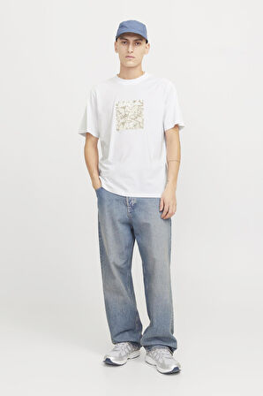 JCOTARMAC CAMO FRONT TEE SS CREW NECK LN P.BEYAZ