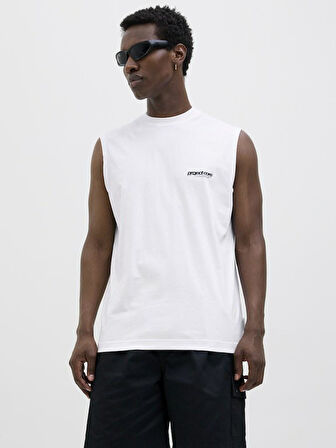 Jack Jones Unuon Prınt Kolsuz Erkek Tişört 12273446