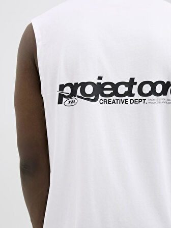 Jack Jones Unuon Prınt Kolsuz Erkek Tişört 12273446