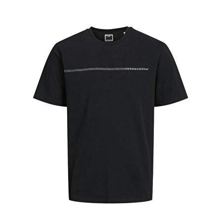Jack & Jones 12273120 Jcofusion Full Branding Tee Ss Crew Siyah