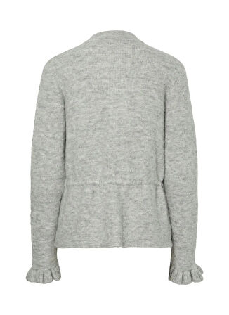 Yas Açık Gri Kadın Hırka YASTHELLIS LS KNIT CARDIGAN S.