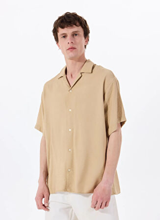 Jack & Jones Rahat Bej Erkek Gömlek 12269086_JJEURBAN EDGE RESORT SHIRT