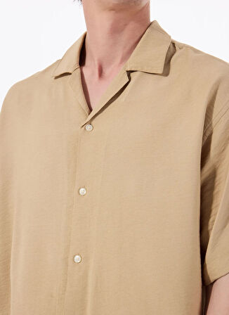 Jack & Jones Rahat Bej Erkek Gömlek 12269086_JJEURBAN EDGE RESORT SHIRT