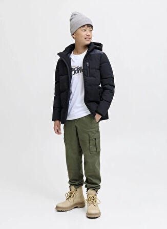 Jack & Jones Normal Bel Lastikli Paça Yeşil Erkek Çocuk Kargo Pantolon 12268361