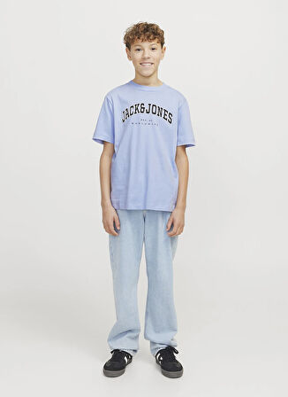Jack & Jones Baskılı Mavi Erkek Çocuk T-Shirt 12258924