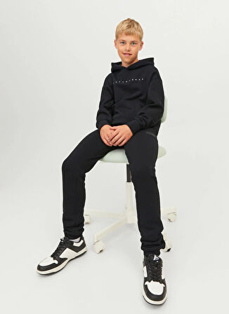 Jack & Jones Lastikli Paça Siyah Erkek Çocuk Eşofman Altı 12179798