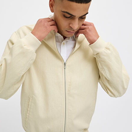 Jack Jones Ceket Blaleister Linen Blend Bomber