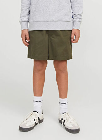 Jack & Jones Lastikli Bel Normal Haki Erkek Çocuk Şort 12275013