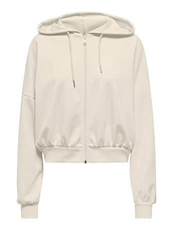 Only Kadın Kapüşonlu Fermuarlı Sweatshirt - 15339813